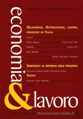 Economia & lavoro (2012) vol.3 edito da Carocci