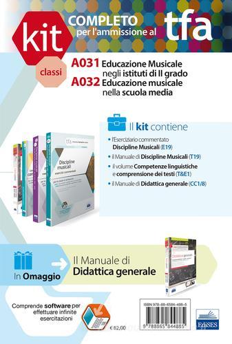 TFA. Classi A031-A032 prove scritte e orali. Manuale di teoria ed esercizi di educazione musicale. Kit completo. Con software di simulazione edito da Edises