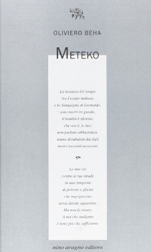 Meteko di Oliviero Beha edito da Aragno