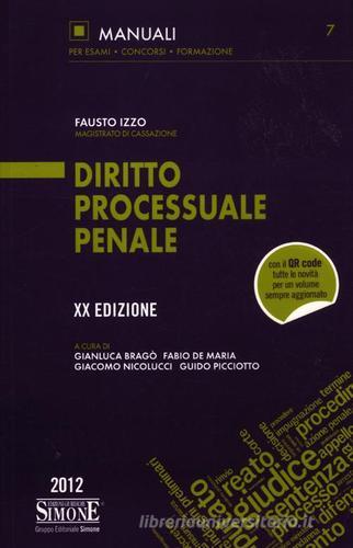 Diritto processuale penale di Fausto Izzo edito da Edizioni Giuridiche Simone