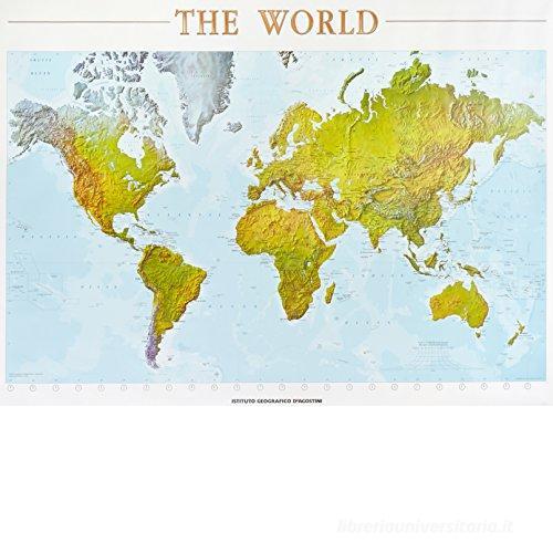 The world. Planisfero fisico edito da De Agostini