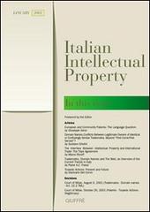 Italian intellectual property. In the issue (January 2002) edito da Giuffrè