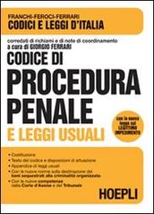 Codice di procedura penale 2010 edito da Hoepli