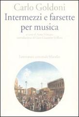 Intermezzi e farsette per musica di Carlo Goldoni edito da Marsilio