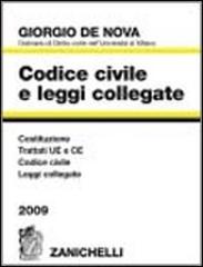 Codice civile e leggi collegate 2009 di Giorgio De Nova edito da Zanichelli