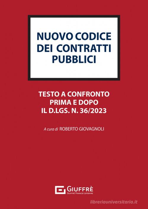 Codice dei contratti pubblici edito da Giuffrè
