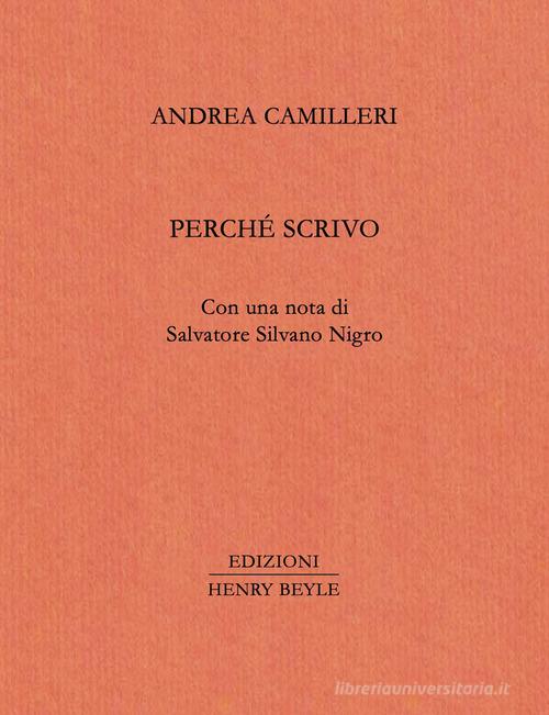 Perché scrivo
