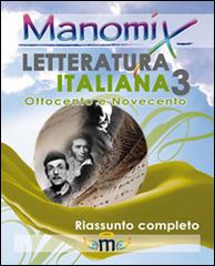 Manomix di letteratura italiana vol.3 edito da Manomix