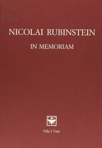 Nicolai Rubinstein. In Memoriam edito da Olschki