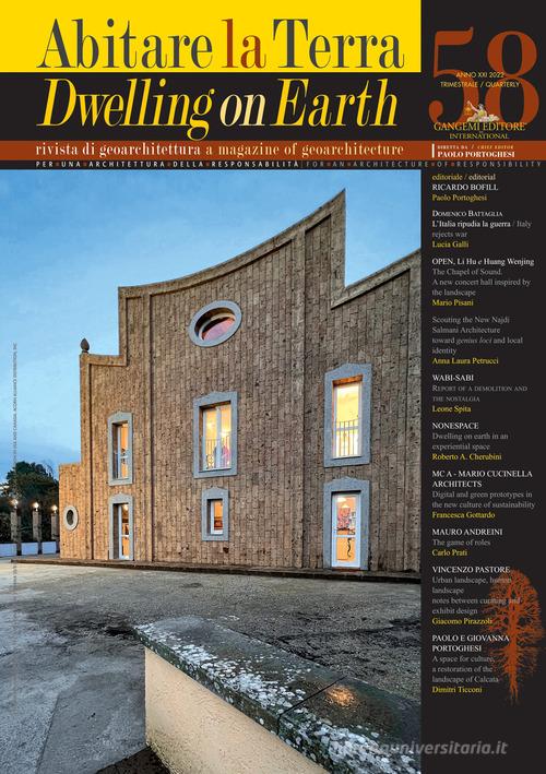 Abitare la terra-Dwelling on earth (2022). Ediz. bilingue vol. 58 edito da Gangemi Editore
