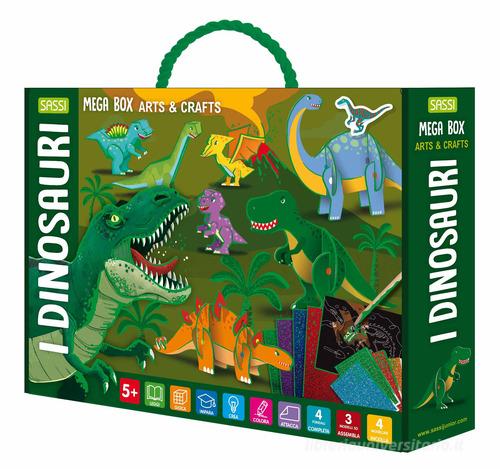 I dinosauri. Mega box arts & crafts. Ediz. a colori. Con gadget edito da Sassi