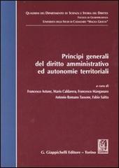 Principi generali del diritto amministrativo ed autonomie territoriali edito da Giappichelli