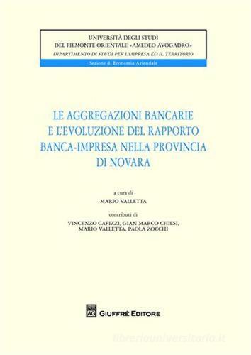Le aggregazioni bancarie e l'evoluzione del rapporto banca-impresa nella provincia di Novara edito da Giuffrè