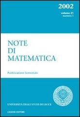 Note di matematica vol.21 edito da Liguori