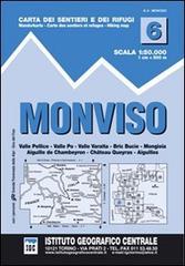 Carta n. 6 Monviso 1:50.000. Carta dei sentieri e dei rifugi edito da Ist. Geografico Centrale