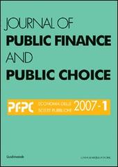 Journal of public finance and public choice di Domenico Da Empoli edito da Gangemi Editore