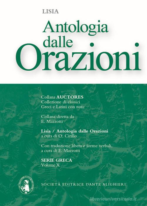 Antologia delle Orazioni di Lisia edito da Dante Alighieri