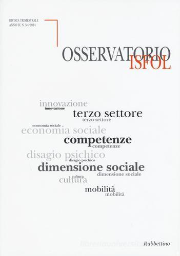 Osservatorio Isfol (2015) vol. 3-4 edito da Rubbettino