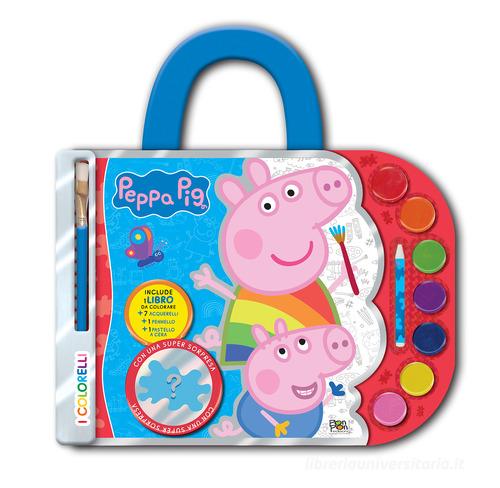 Peppa Pig. Valigetta con acquerelli. I colorelli. Ediz. a colori. Ediz. a spirale. Con acquerelli, pennello, pastello a cera bianco e 1 sorpresa di Lisa Capiotto edito da Pon Pon Edizioni