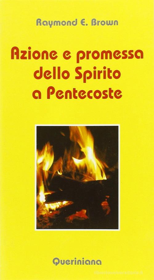 Azione e promessa dello Spirito a Pentecoste. Riflessioni sulle letture liturgiche tra Pasqua e Pentecoste tratte dagli Atti degli Apostoli e dal vangelo secondo Gio di Raymond E. Brown edito da Queriniana