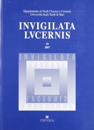 Invigilata lucernis vol.29 edito da Edipuglia