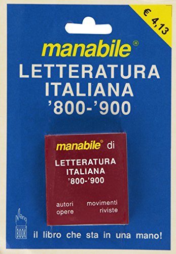 Letteratura italiana '800-'900 edito da Manobook