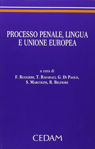 Processo penale, lingua e unione europea edito da CEDAM