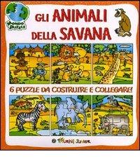 Gli animali della savana. Libro puzzle di Irene Mazza edito da Touring Junior