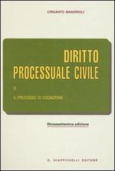 Diritto processuale civile vol.2 di Crisanto Mandrioli edito da Giappichelli