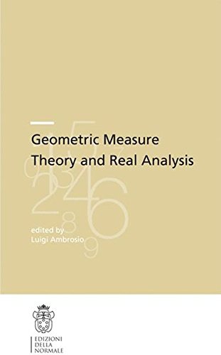 Geometric measure theory and real analysis edito da Scuola Normale Superiore