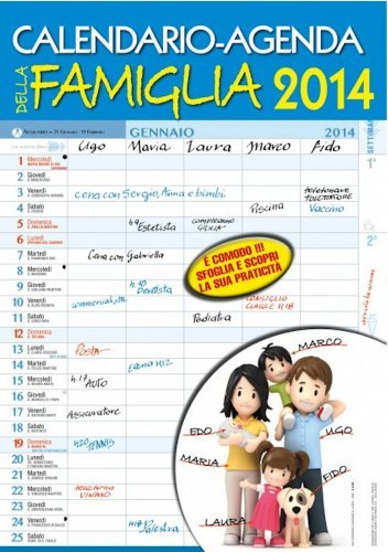 Calendario della famiglia 2014 - 9788890735240 in Libri regalo, cartoleria  e cancelleria