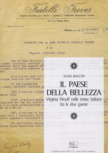 Il paese della bellezza. Virginia Woolf nelle riviste italiane tra le due guerre di Elisa Bolchi edito da EDUCatt Università Cattolica