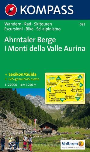 Carta escursionistica n. 082. I monti della Valle Aurina 1:25.000. Adatto a GPS. Digital map. DVD-ROM edito da Kompass