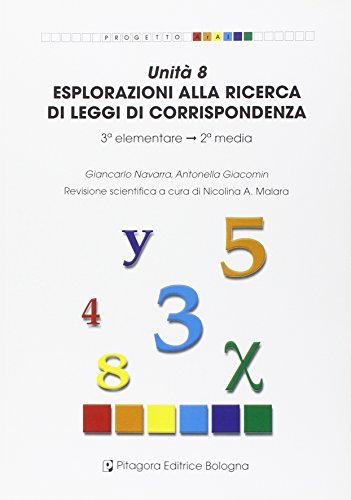 Unità 8. Esplorazioni alla ricerca di leggi di corrispondenza di Giancarlo Navarra, Antonella Giacomin edito da Pitagora