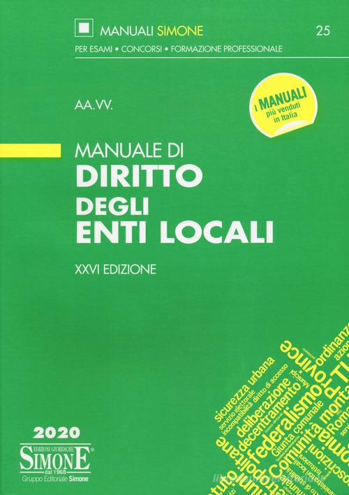 Manuale di diritto degli enti locali edito da Edizioni Giuridiche Simone