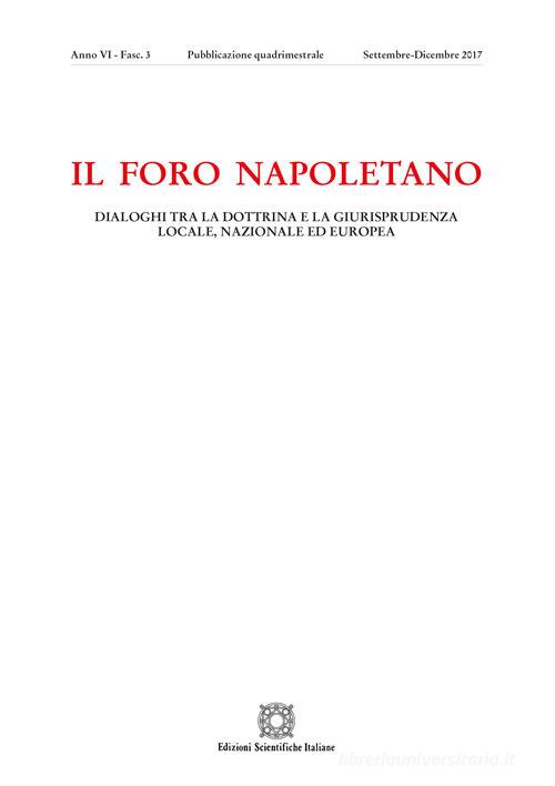 Il Foro napoletano (2017) vol.3 edito da Edizioni Scientifiche Italiane