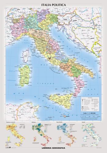 Italia fisica e politica (Carta murale) edito da Libreria Geografica