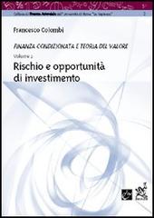 Rischio e opportunità di investimento di Francesco Colombi edito da Aracne