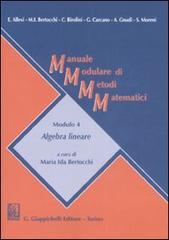 Manuale modulare di metodi matematici. Modulo 4: Algebra lineare edito da Giappichelli