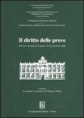 Il diritto delle prove. Atti del Convegno (Catania, 21-22 novembre 2008) edito da Giappichelli