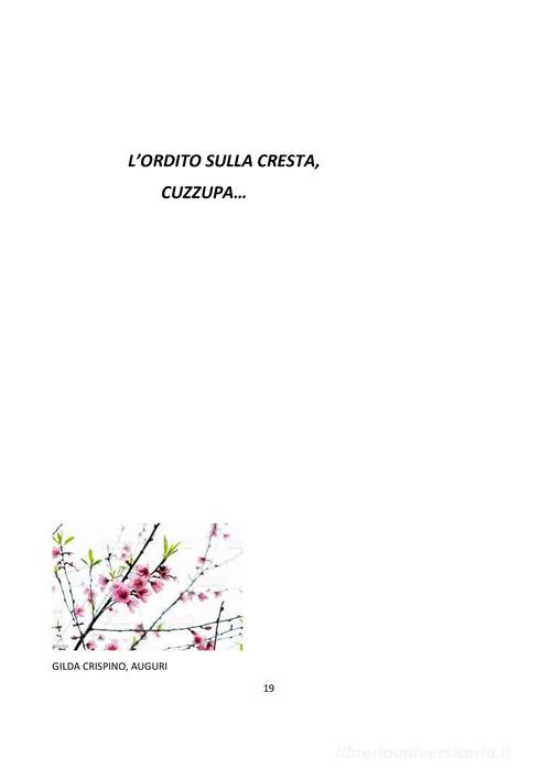 Libro L'ordito sulla cresta, cuzzupa. Cartolina pasquale di Gilda Crispino di Insiemi G.E.M.