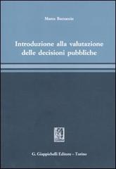 Introduzione alla valutazione delle decisioni pubbliche di Marco Boccaccio edito da Giappichelli