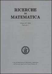 Ricerche di matematica (2005) vol.54 edito da Aracne