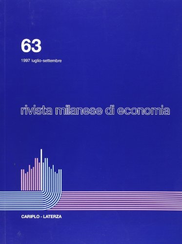 Rivista milanese di economia vol.63 edito da Laterza