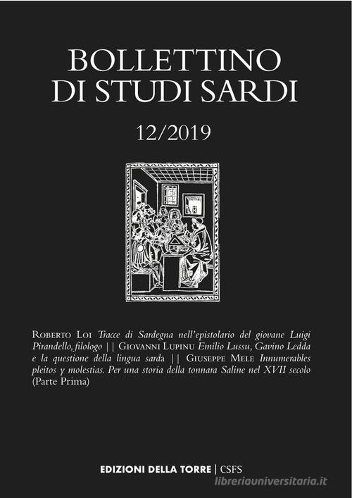 Bollettino di studi sardi (2019) vol. 12 edito da Edizioni Della Torre