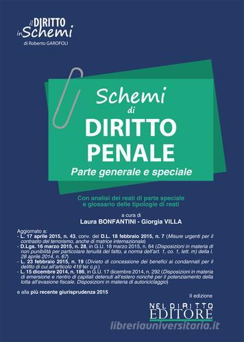 Schemi di diritto penale. Parte generale e speciale di Laura Bonfantini, Giorgia Villa edito da Neldiritto Editore