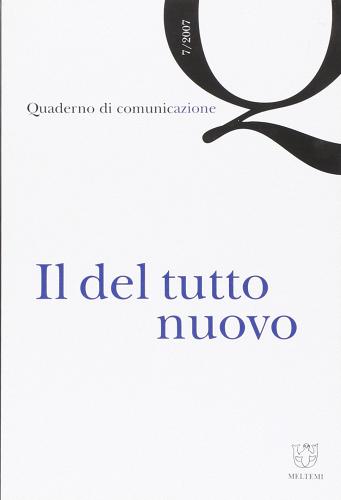 Quaderno di comunicazione vol.7 edito da Booklet Milano