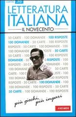 Letteratura italiana. Il Novecento. 50 carte edito da Vallardi A.