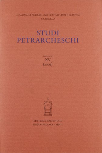 Studi petrarcheschi vol.15 edito da Antenore