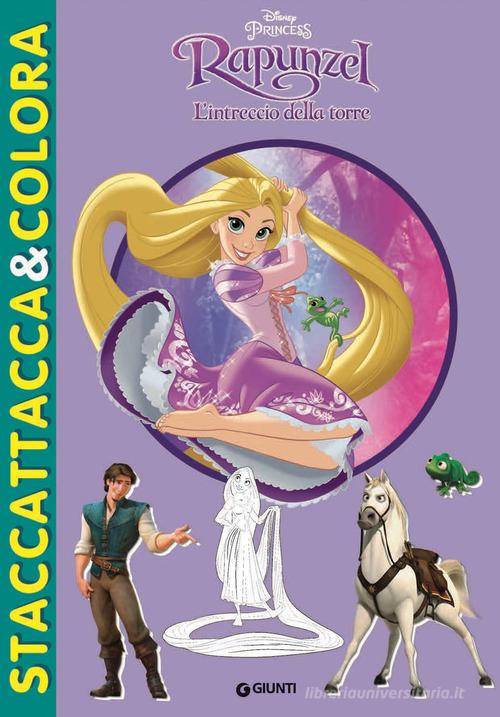 L' intreccio della torre. Rapunzel. Staccattacca e colora. Con adesivi. Ediz. illustrata edito da Disney Libri
